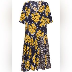 Suno Silk Floral Print Dress